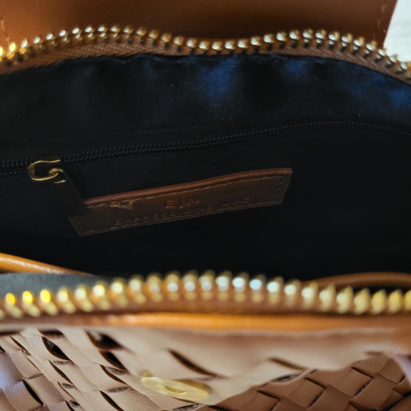 Expressions Tan Woven Mini Bag - Picture 5 of 5